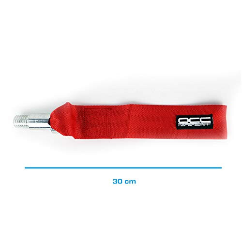 OCC MOTORSPORT RED TOW STRAP WITH SCREW 1