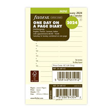 Mini day per page cotton cream 4 language 2024 diary