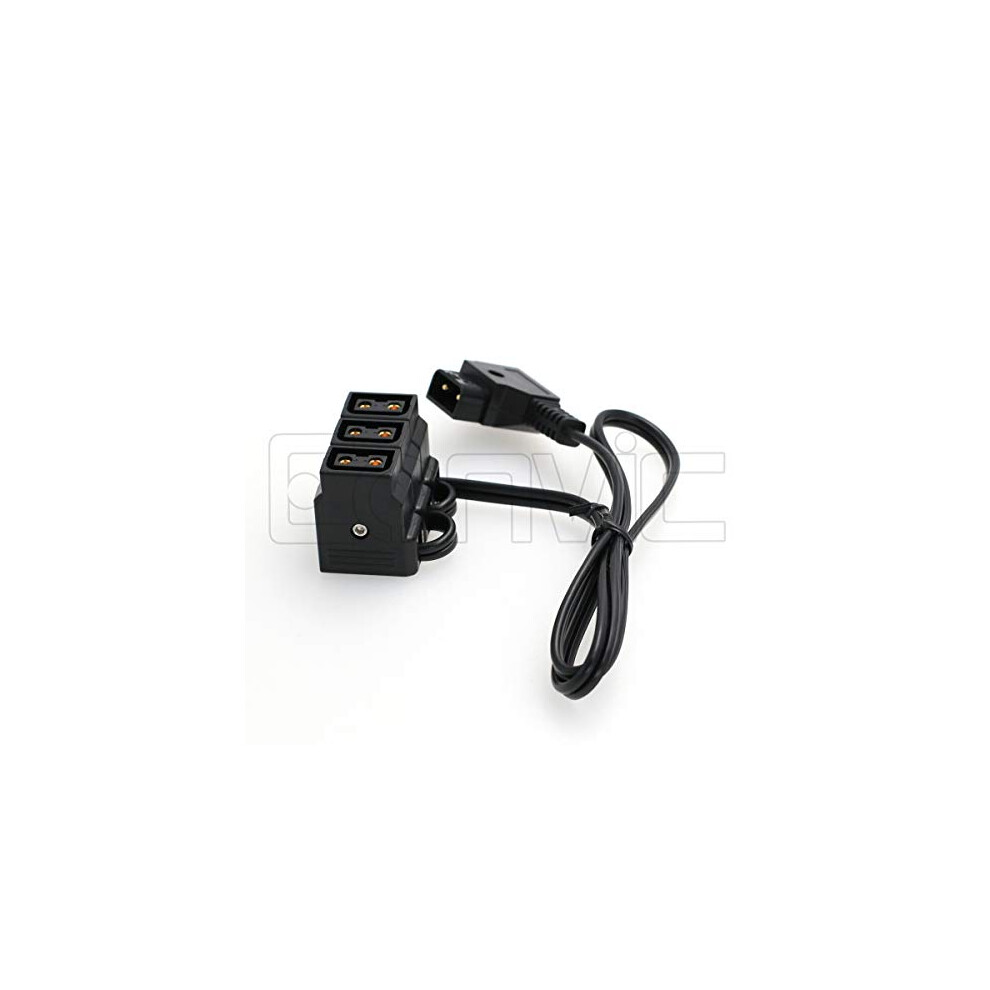 Male D-Tap B Type To 3-Port Female P-Tap D-Tap Hub Adapter Splitter For Anton V-Mount Battery Plate 8772343242431