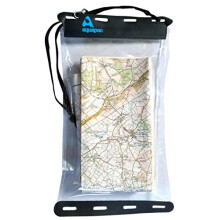 Kaituna Waterproof Map Holder - Waterproof Cover for Reading Map While Outdoors or Hiking - Clear Plastic Case for Kayaking-Small Waterproof Bag for