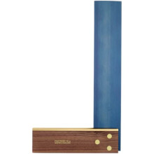 Tools 9" Walnut Carpenters Square - Anti-Rust Chemically Blued Hardened Steel Blade. Walnut Stock Highly Resistant to Wear and Tear. Mark and Check