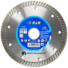 Diamond Cutting Disc 125 x 1.6 (5.5) x 22.2 Saw Blade for Cutting Ceramic, Hard Ceramic, Tiles, Marble, Granite, Tiles, Limestone and Other Hard