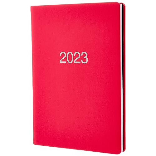 Dazzle A5 week to view 2023 diary - pink (23-080876)