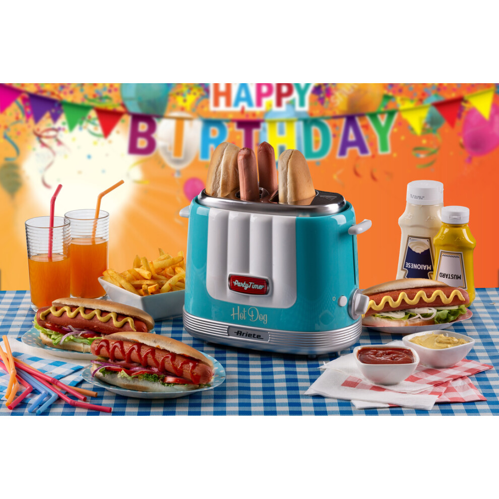ariete-206-hot-dog-maker-party-time--new-model-650w--light-blue