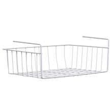 Housewares 509718 Shelf Storage Basket, 39 cm-White, Metal