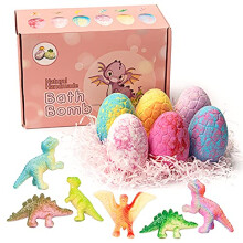 Bath Bombs, Dinosaur Egg Bath Ball for Children, No Additives, Natural Vegetable Ingredients, Bubble Bath, Bath Salt Ball with Natural Essential Oils