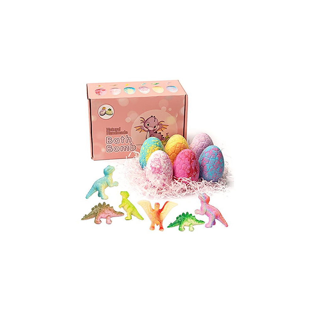 Bath Bombs, Dinosaur Egg Bath Ball for Children, No Additives, Natural Vegetable Ingredients, Bubble Bath, Bath Salt Ball with Natural Essential Oils