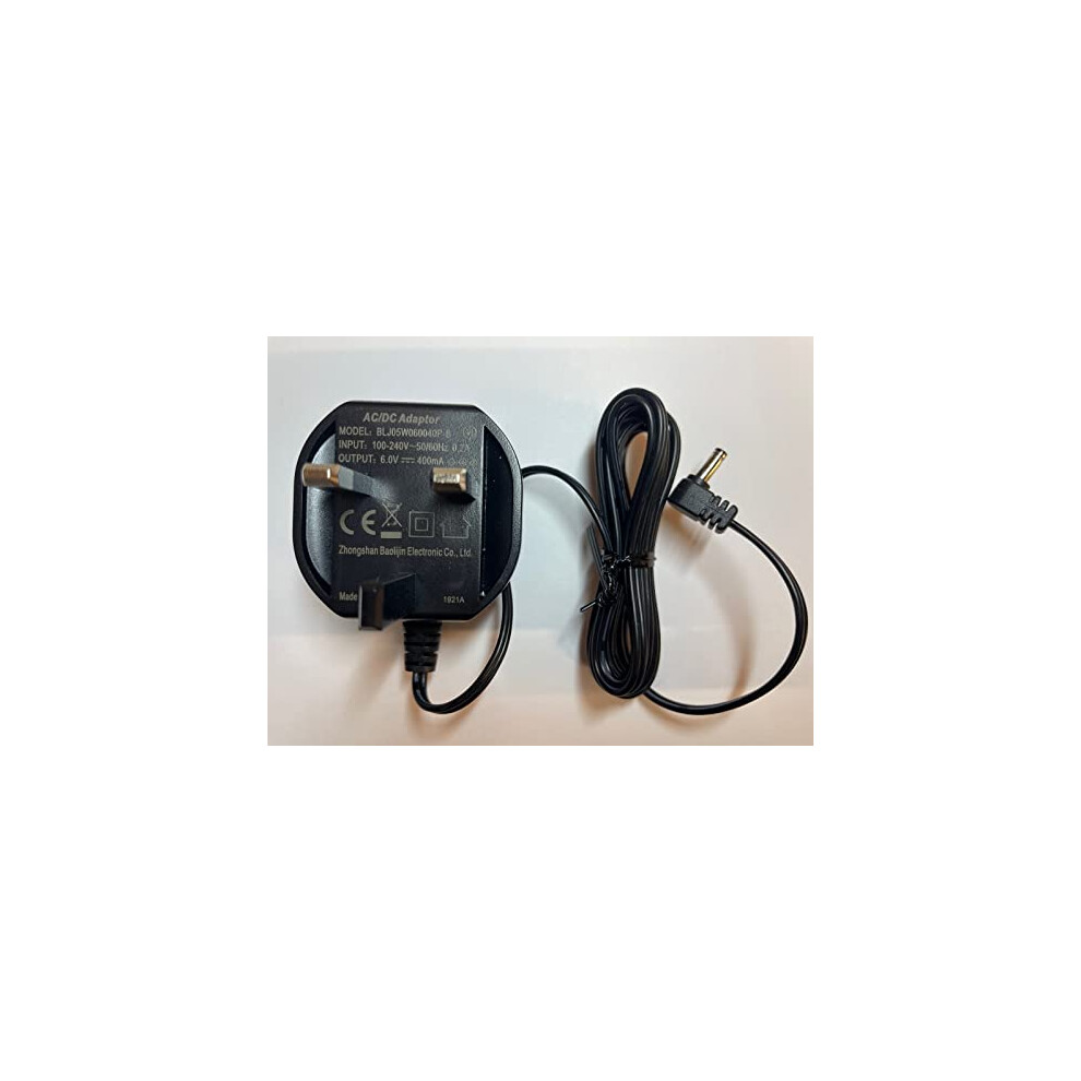 Replacement 6V Ac Adaptor Charger For Vtech Vm320 Video 2.4 Inch Baby Monitor Dixietree