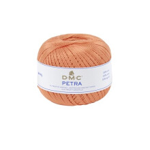 Petra Yarn, 100% Cotton, Orange (5722), Size 5, 9x9x8 cm, (993A/5-5722)