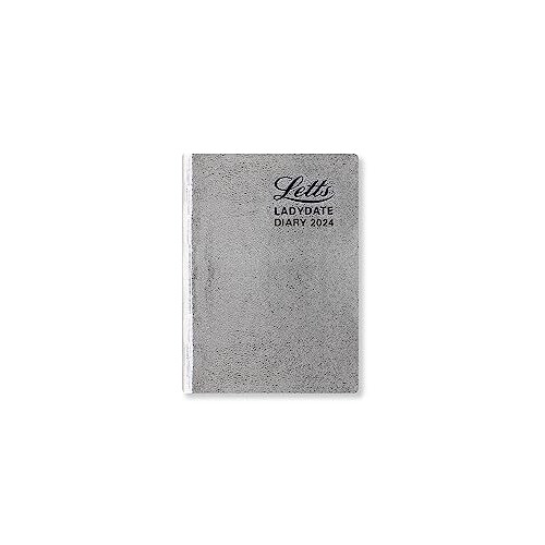 Letts Ladydate Silver 2024 diary - Mini Pocket two days per page