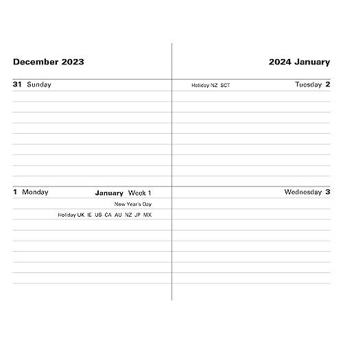 Letts Ladydate Silver 2024 diary - Mini Pocket two days per page 2