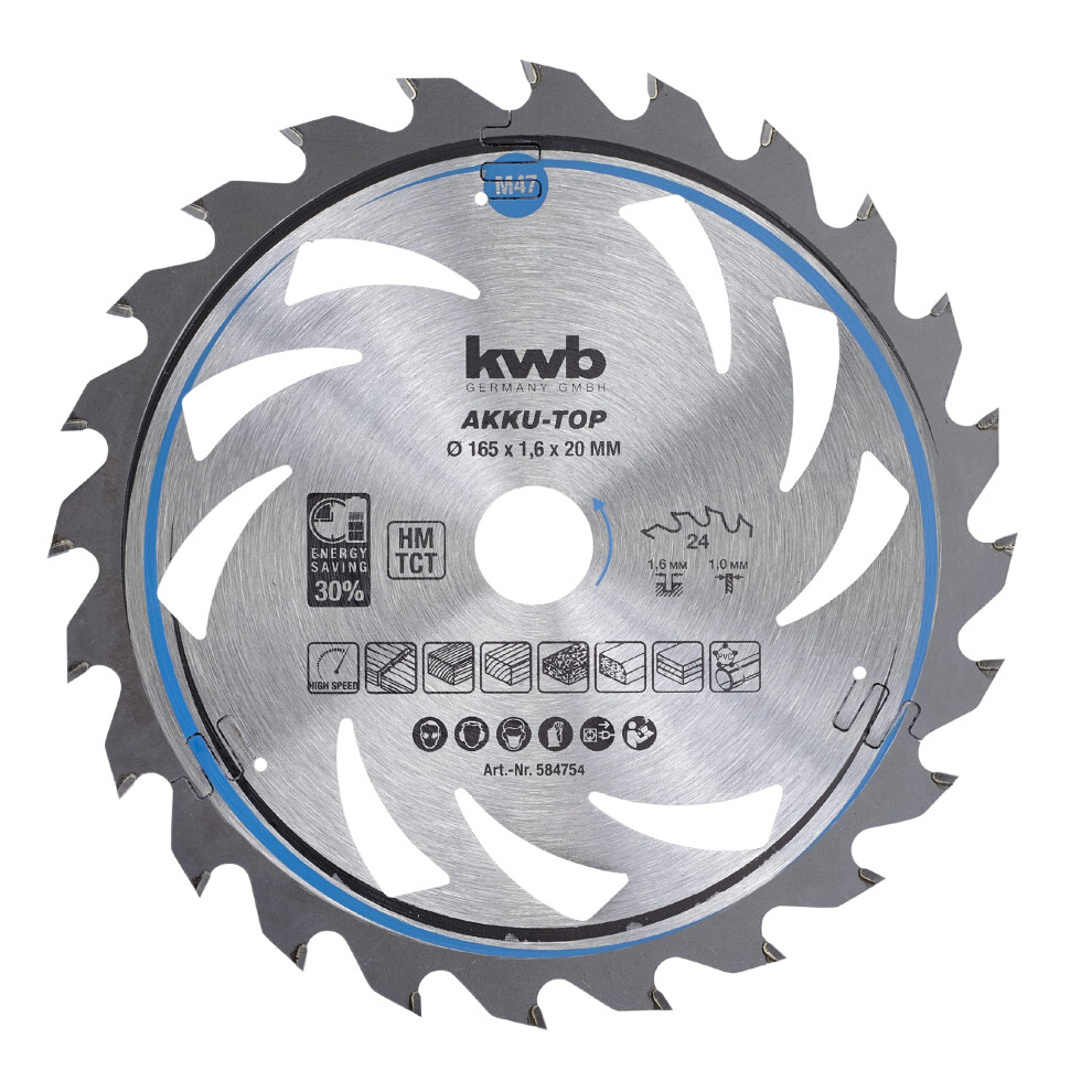 Circular Saw Blade 165 X 20 MM - Optimized for Cordless Tools-image-OPC-PDVXKQB-NEW