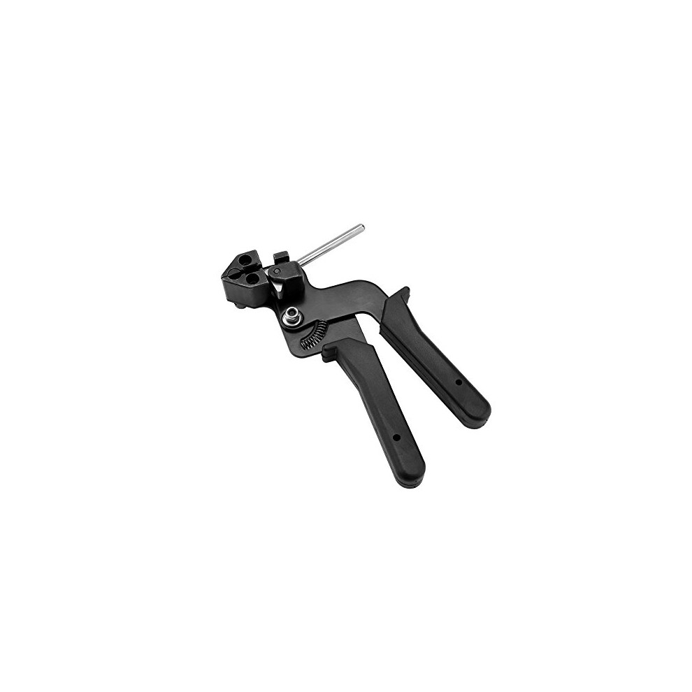 Ties Tensioner Cutter Tool, Steel Cable Tie Cutters Cable Tie Gun Zip Tie Tool Nylon Tie Cutting Tool Band Binding Tool Tie Fastening Tensioning Tool 719527473326