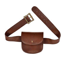 leather look "BELT WITH PURSE" -