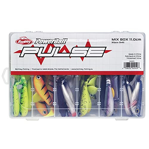 Pulse Shad soft rubber fishing lures kit - set of paddle tail soft baits for pike, perch fishing, lures for zander, trout bait