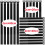22pcs Assorted Black Fastening Cable Ties, 20cm /40cm /60cm Reusable Cable Strap, Adjustable Wire Management Ties, Hook and Loop Wrap Strap for PC 2