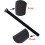 22pcs Assorted Black Fastening Cable Ties, 20cm /40cm /60cm Reusable Cable Strap, Adjustable Wire Management Ties, Hook and Loop Wrap Strap for PC 3