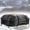 Car Roof Bag,15 Cubic Feet Waterproof Soft Roof Top Luggage Bag, Storage Box for Travel and Luggage Transport, for Cars, Vans, SUVs with 8 Reinforced 1