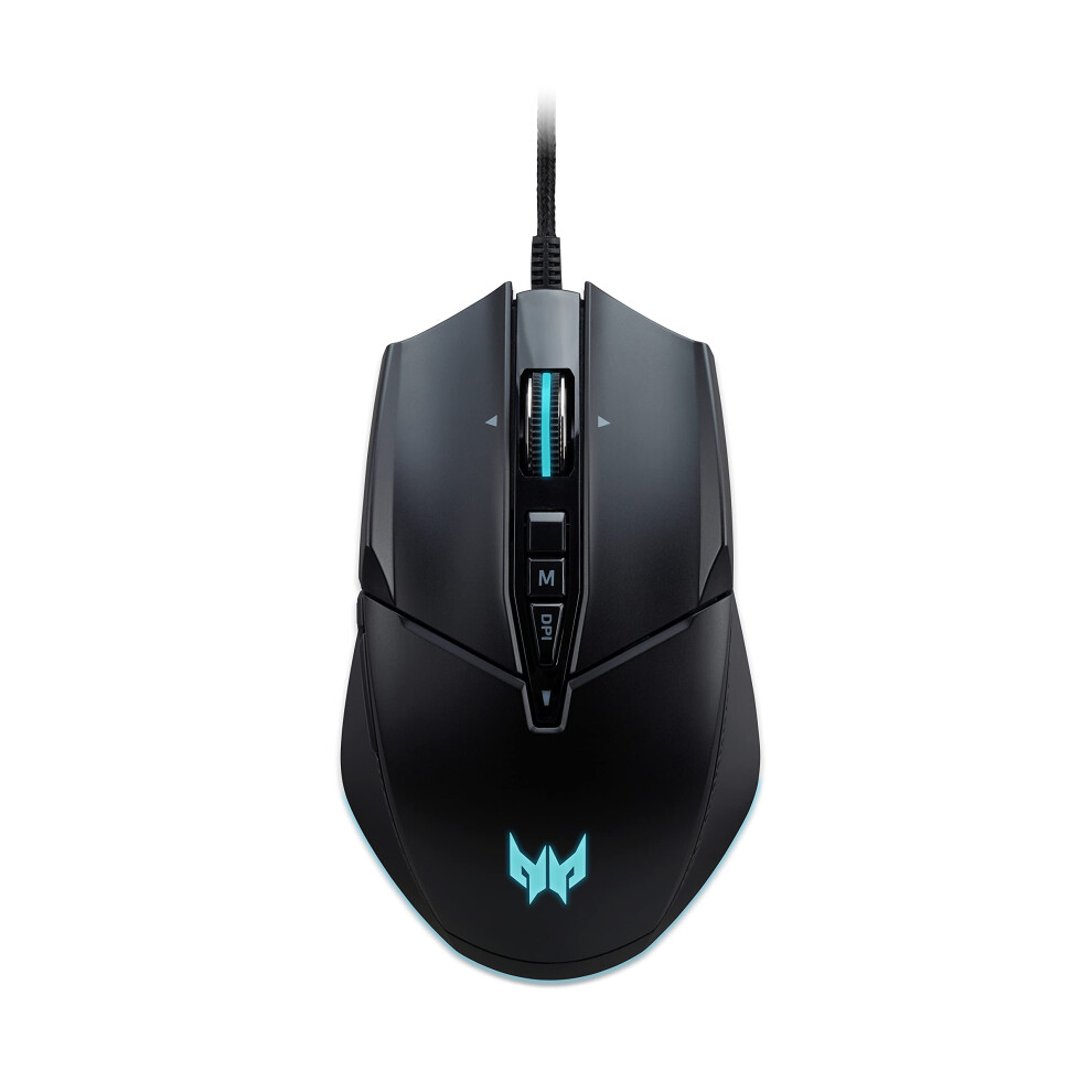 Acer Predator Cestus 335 Gaming Mouse 19,000 Dpi, 400 Ips Tracking, 10 Programmable Buttons, 0.5 Ms Response Time, Rgb Lighting, ,Gp.mce11.01q Black
