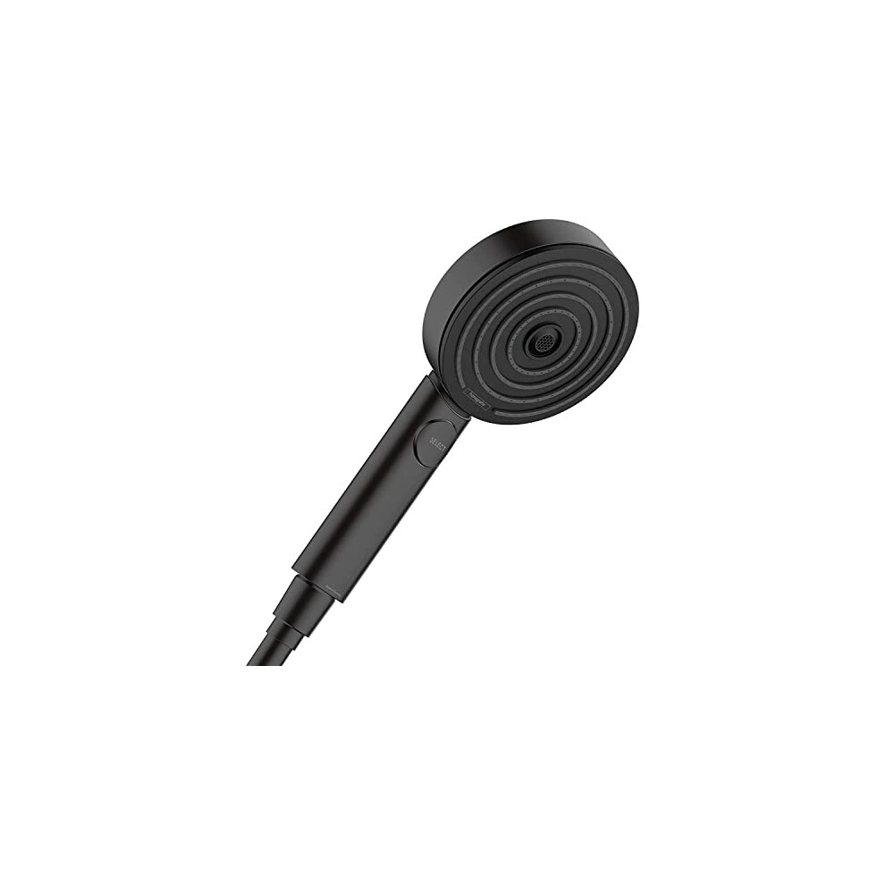 Hansgrohe Hand Shower Pulsify Select S, Shower Head 105 Mm With 3 Sprays (Activation) Incl. Powderrain, Matt Black, 24100670