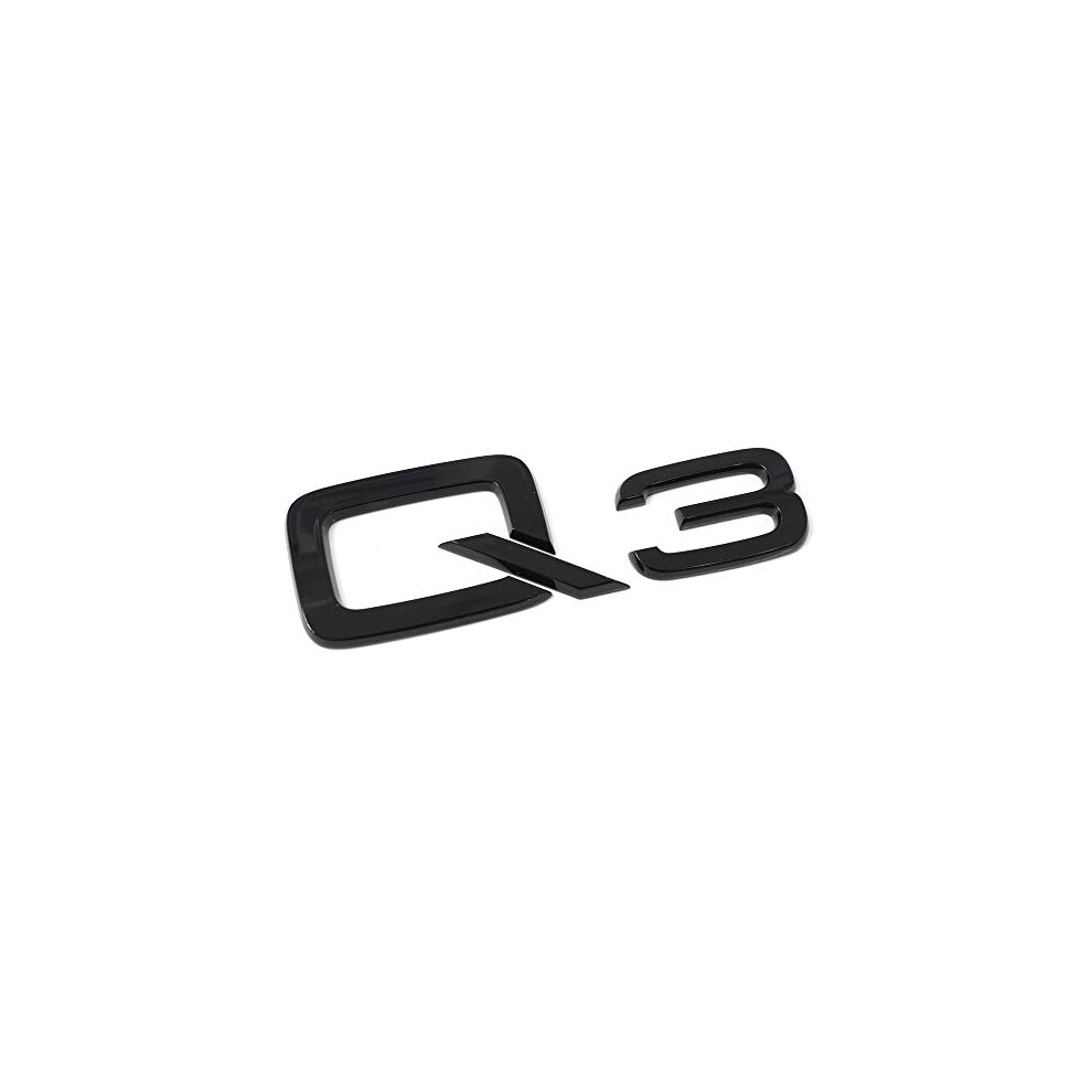 83A071803 Lettering Q3 Logo Tuning Exclusive Edition Emblem Self-Adhesive Black 4039378623968