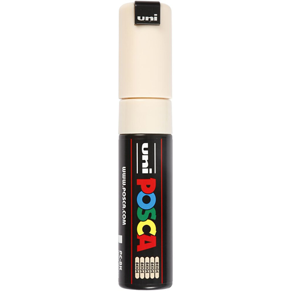 Posca PC-8K Broad Chisel Tip Marker - Beige