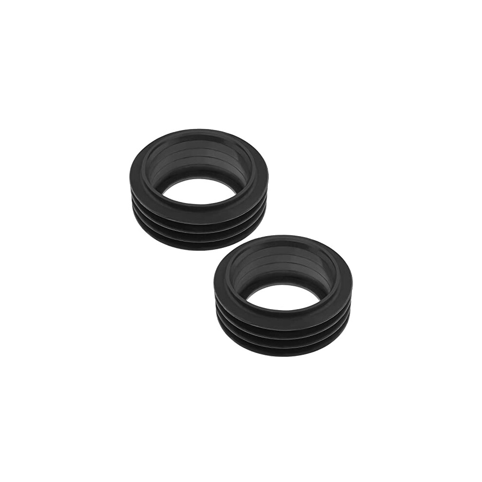 2Pcs Flush Pipe Connector Rubber Sleeve Seal For 48-50Mm Flush Pipe 58-60Mm Drain Pipe Toilet Inlet Flush Valve Flush Pipe Tube Toilet Accessory 6975182595702