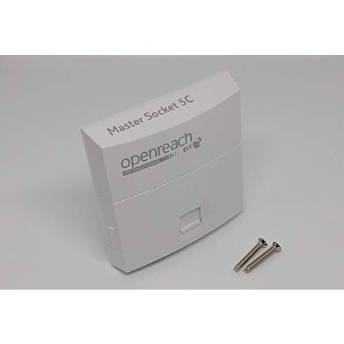 NTE5C OpenReach Telephone Master Socket + M3.5 Machine screws included.