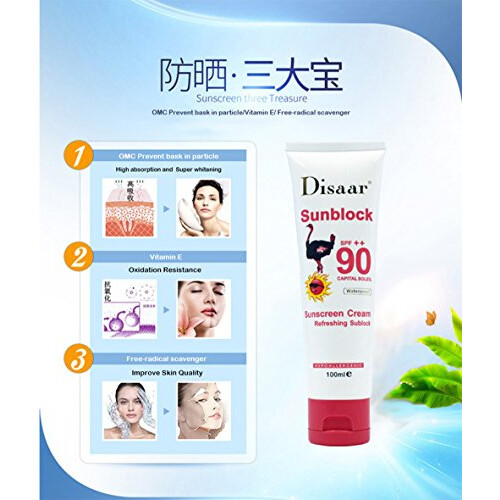 CREMA SOLARE DISAAR SPF90++ Protezione Waterproof 100ml 1