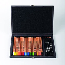 Rembrandt Polycolor & Art Design, Fine Art Pencil Set, 30 Pieces, Assorted Colours & Grades, Ideal for Professionals & Students