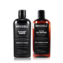 Brickell Mens Daily Relieving Hair Care Routine Dandruff Shampoo and Conditioner Set For Men All Natural and Organic Scented