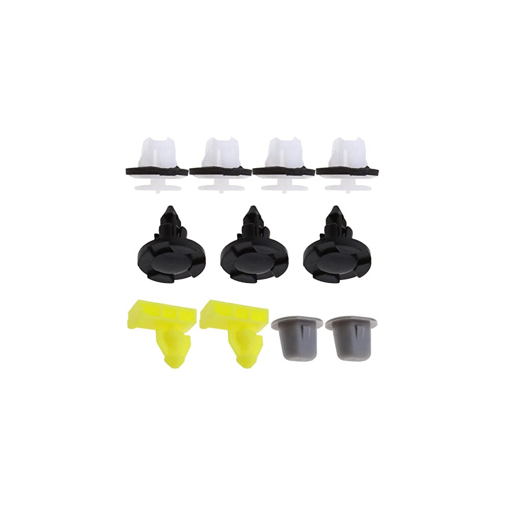 11Pcs Car Wheel Arch Surround Trim Moulding Clips Kit Plastic Nylon Retainer Fasteners Compatible With Nissan Juke 76882Jg10a 0155309321 76848Jg00a 4895243505971