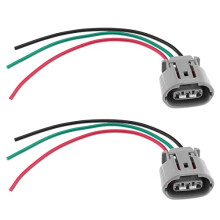 2x 3 Pin Alternator Plug Connector Wire Harness Replacement 6189-0443 Compatible with Toyota Compatible with Lexus Alternator Connector 3 Pin Plug