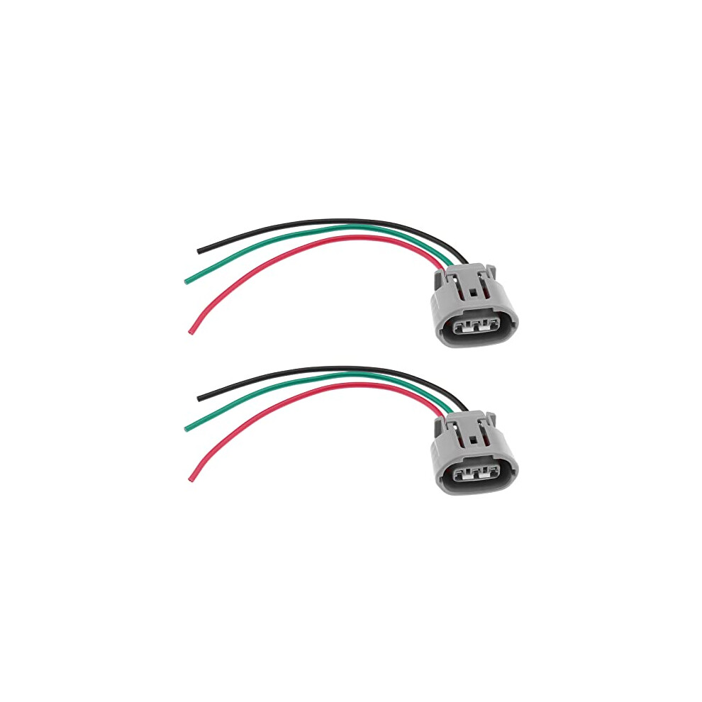 2X 3 Pin Alternator Plug Connector Wire Harness Replacement 6189-0443 Compatible With Toyota Compatible With Lexus Alternator Connector 3 Pin Plug 6975562461702