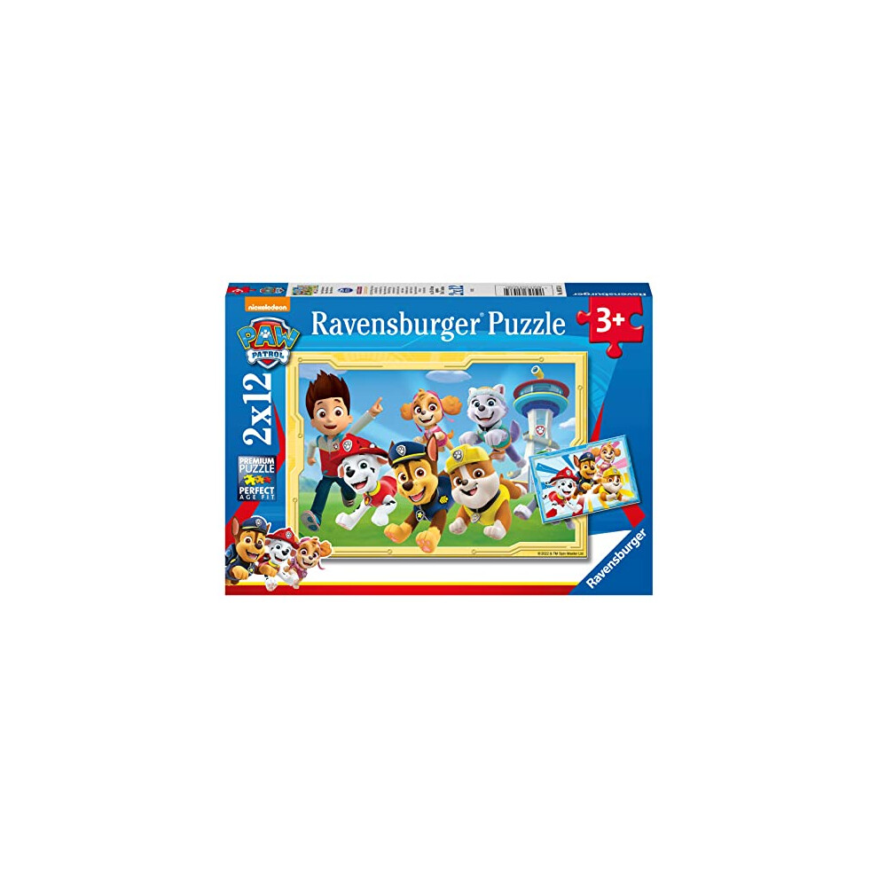 Paw Patrol 2X 12 Piece Jigsaw Puzzles For Kids Age 3 Years Up - Educational Toddler Toys [Amazon Exclusive]