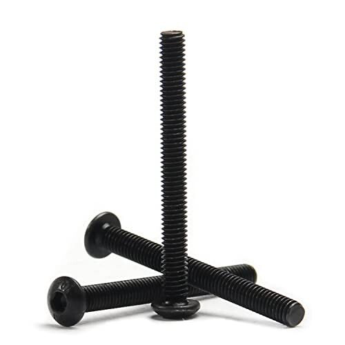 M4x40mm Hex Socket Cap Screws Button Head Metric Full Thread Carbon ...