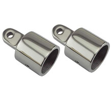 2Pcs 22mm Stainless Steel 316 Yacht Boat Sliding Cap, Awning Fittings, Marine Eye End Dome Hardware Fittings