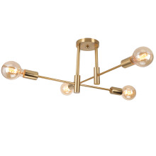 Modern Ceiling Lights 4 Lights Metal Ceiling Light Indoor Chandelier E27 Copper, for Bathroom Bedroom Hallway Living Room Chandelier
