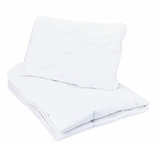Children's blanket baby duvet cot 90x120 cm - baby blanket and pillow 40x60 cm Children's duvet set quilt bedding microfiber white