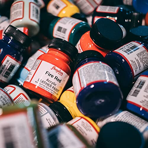 Leather Paint 1 oz Tangerine 2
