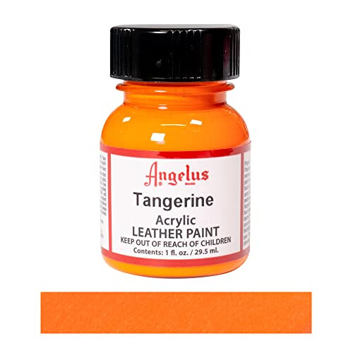 Leather Paint 1 oz Tangerine 1