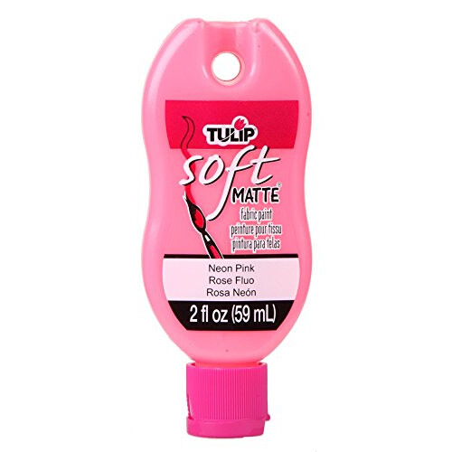 Soft Fabric Paint 2oz, Matte Neon Pink, One Size