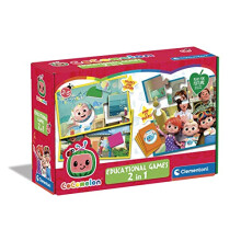 18286 Educational Games-2 in 1 Cocomelon-Learning Toys for 3 Year Olds (Italian, English, French, German, Spanish, Dutch and Polish), Made in Italy,