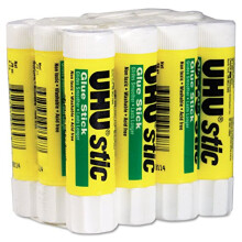 Stic Permanent Clear Application Glue Stick, 8.2 g, 29 oz, 12/Pack