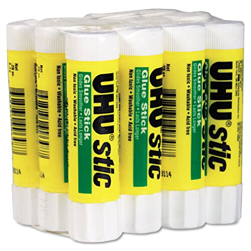 Stic Permanent Clear Application Glue Stick, 8.2 g, 29 oz, 12/Pack