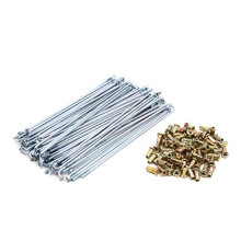72pcs Silver Tone 3mm Thread Dia 160mm Length Motorcycle Wheel Spoke