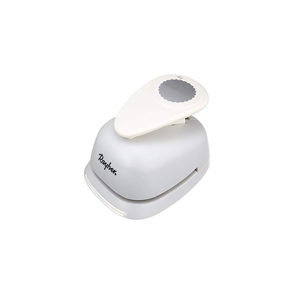 8964300 Paper Craft Punch, Scalloped Circle Lever Punch for Card Making and Scrapbooking