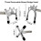 Cue Stick Bridge, Retractable Snooker Cues Bridge with 3PCS Replaceable Brass Bridge Head, Pool Table Accessories for Pool Table 5