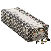 Leo Dell'Era 1000 Coloured Black Zippers - Cue with 10 Boxes of 100 Pieces - Made in Italy