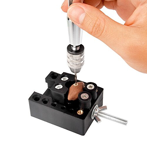 Mini Precision Pin Vise Hand Drill Bits with 25pcs Twist Drill Bits for Delicate Manual Work, Electronic Assembling and Model Making 1